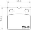 HELLA 8DB 355 005-301 Brake Pad Set, disc parking brake